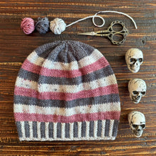 Load image into Gallery viewer, Showtime Stripes Hat Knitting Pattern