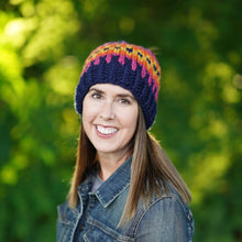 Load image into Gallery viewer, Color Burst Beanie Knitting Pattern