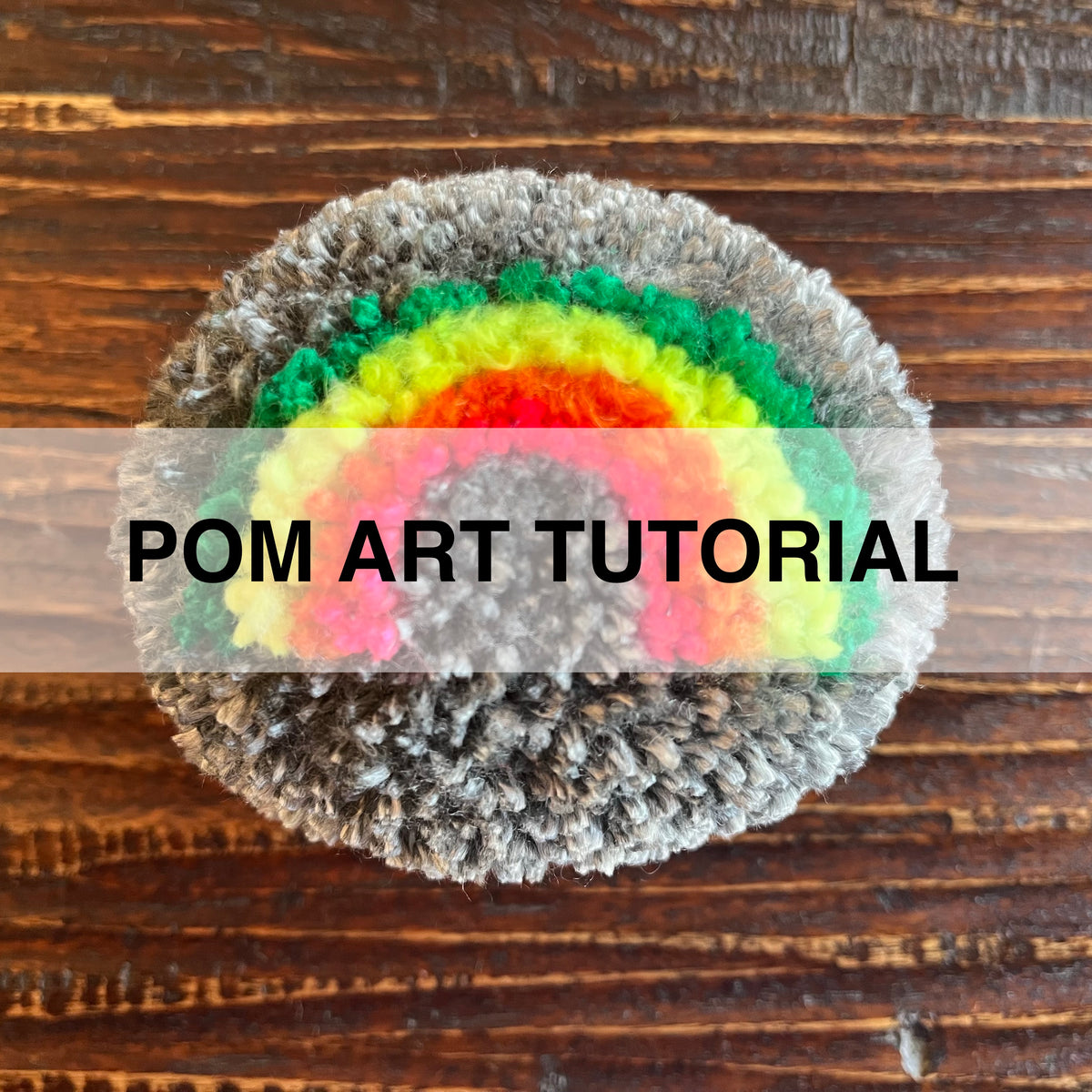 Rainbow Pom Art Tutorial