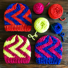 Load image into Gallery viewer, Big Zig Beanie Knitting Pattern