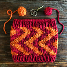 Load image into Gallery viewer, Big Zig Cowl Knitting Pattern