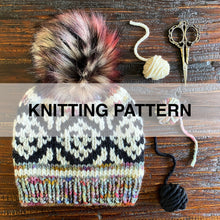 Load image into Gallery viewer, Diamond Mosaic Beanie Knitting Pattern