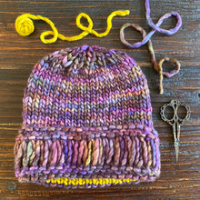 Load image into Gallery viewer, Triple Drop Beanie Knitting Pattern