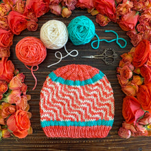 Load image into Gallery viewer, Ripple-icious Beanie Knitting Pattern