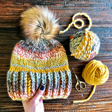Load image into Gallery viewer, Bold Brim Beanie Knitting Pattern
