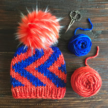 Load image into Gallery viewer, Big Zig Beanie Knitting Pattern