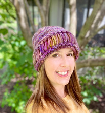 Load image into Gallery viewer, Triple Drop Beanie Knitting Pattern