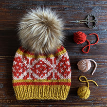 Load image into Gallery viewer, Diamond Mosaic Beanie Knitting Pattern