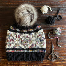 Load image into Gallery viewer, Diamond Mosaic Beanie Knitting Pattern