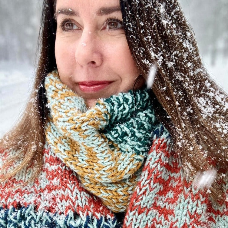 Mix and Marl Scarf Knitting Pattern – flynnknit