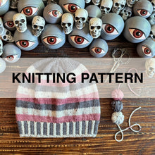 Load image into Gallery viewer, Showtime Stripes Hat Knitting Pattern
