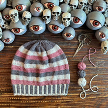 Load image into Gallery viewer, Showtime Stripes Hat Knitting Pattern
