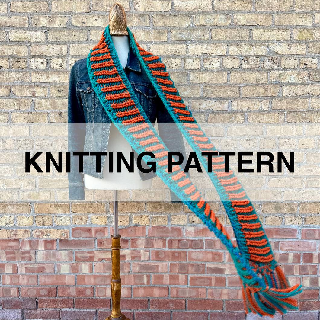 Switch It Up Scarf Knitting Pattern