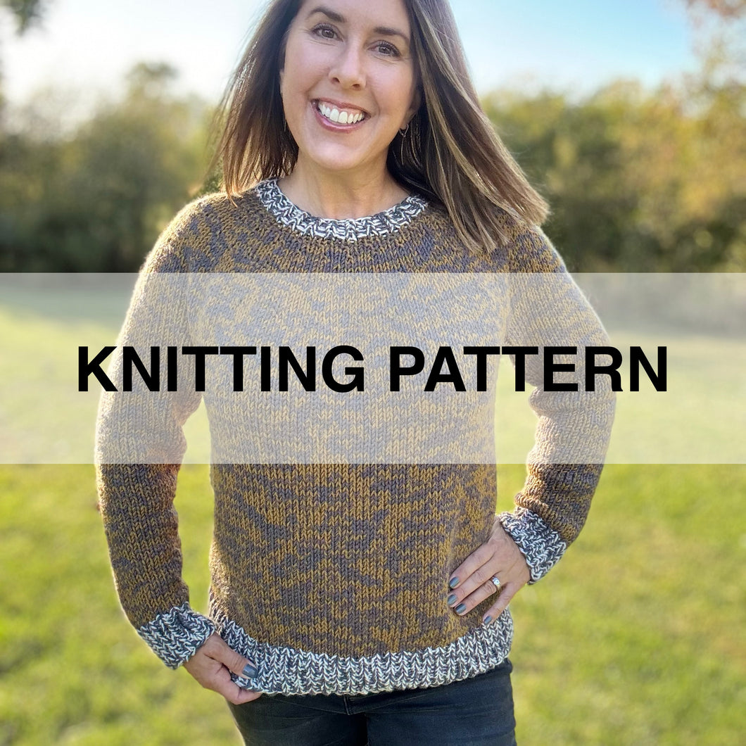 Mix and Marl Sweater Knitting Pattern