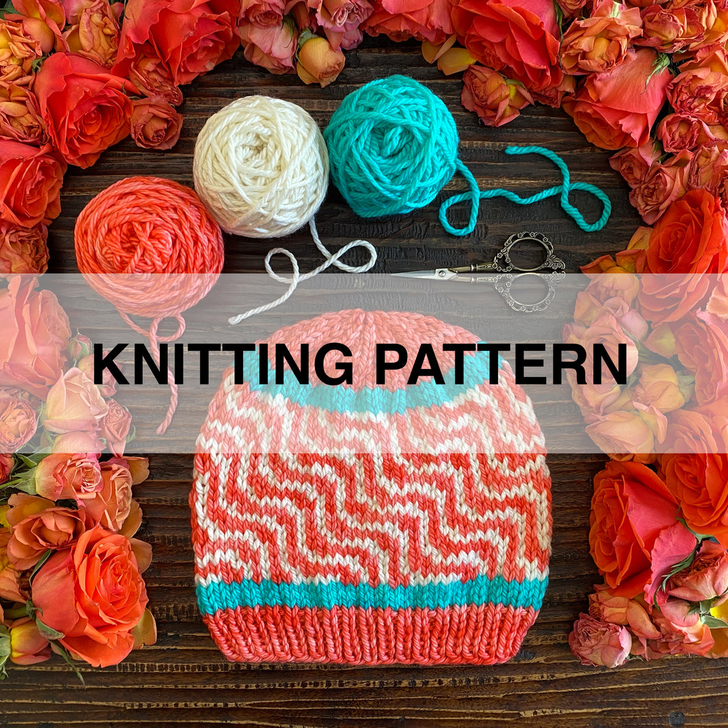 Ripple-icious Beanie Knitting Pattern