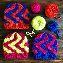 Load image into Gallery viewer, Big Zig Beanie Knitting Pattern
