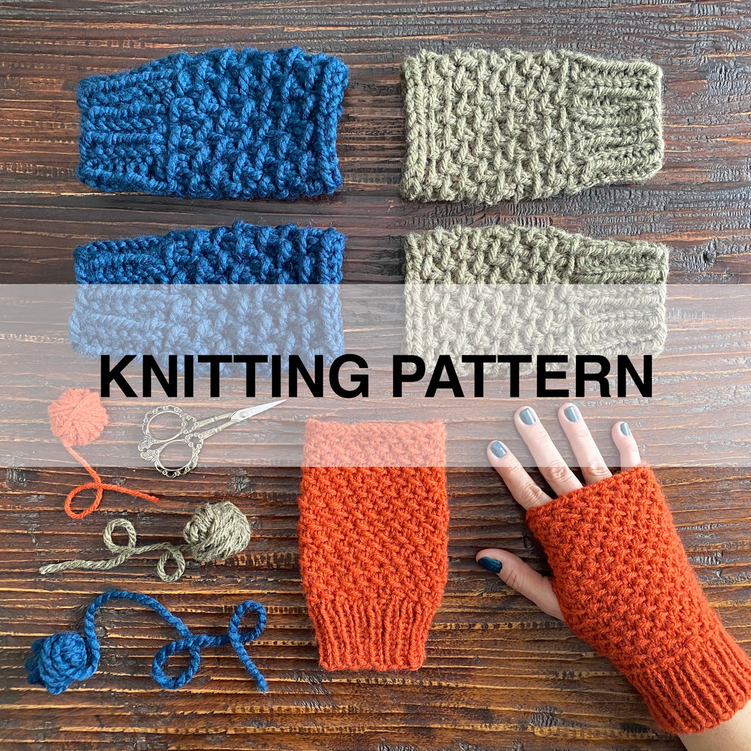 Homebody Fingerless Mitts Knitting Pattern