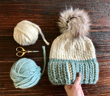 Load image into Gallery viewer, Bold Brim Beanie Knitting Pattern
