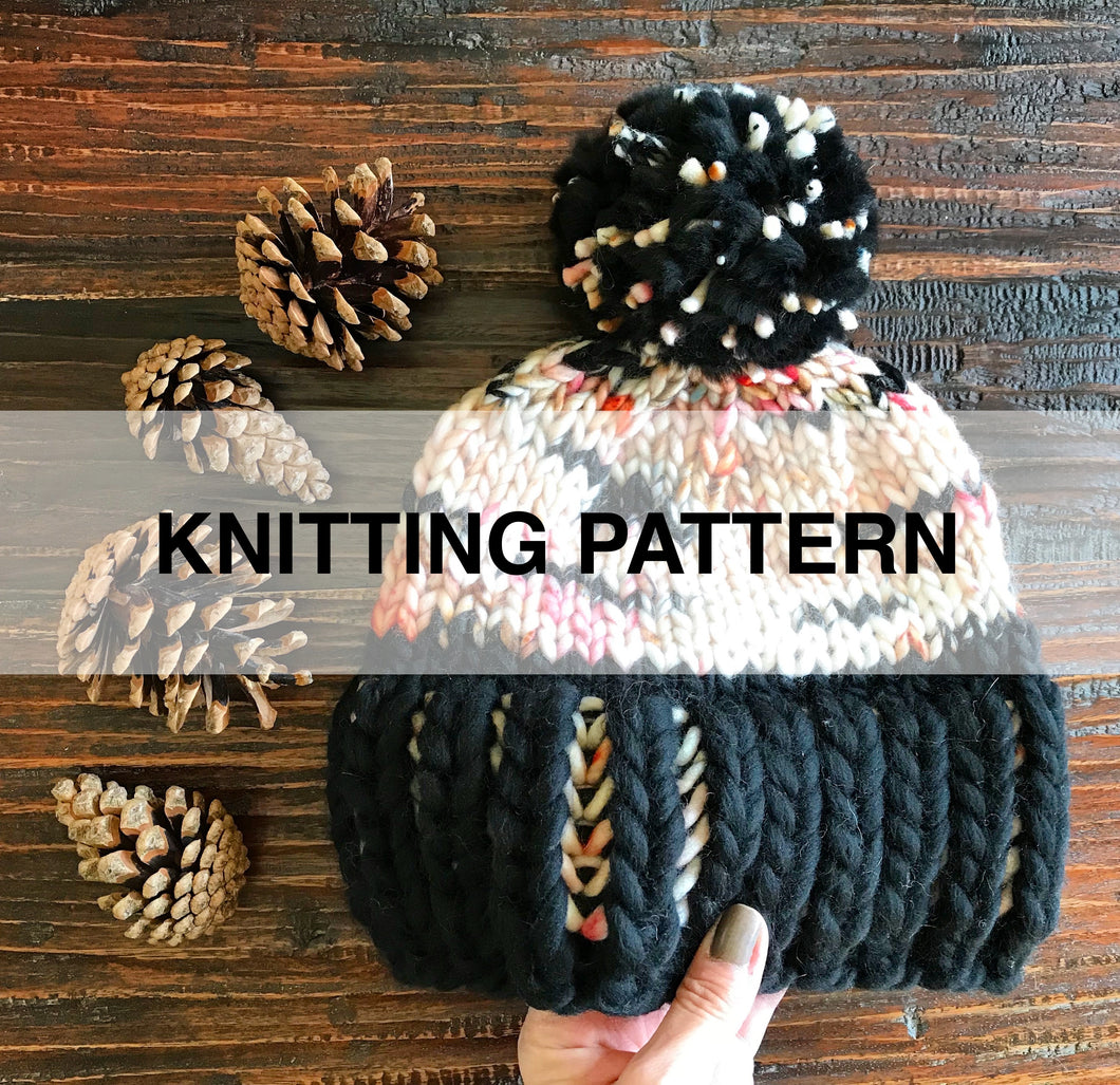 Bold Brim Beanie Knitting Pattern