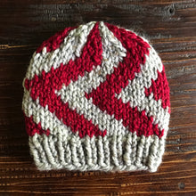 Load image into Gallery viewer, Big Zig Beanie Knitting Pattern

