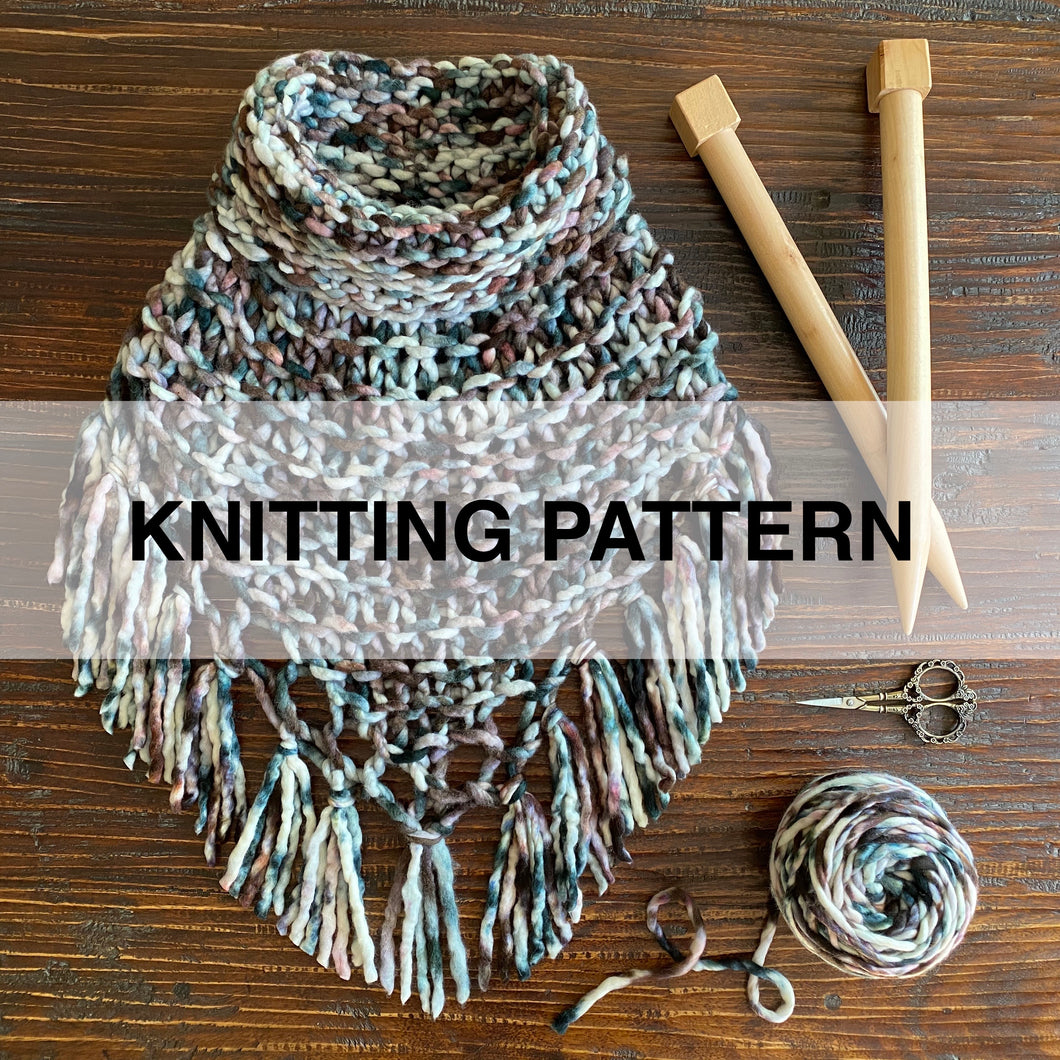 Birch Bandana Scarf Knitting Pattern