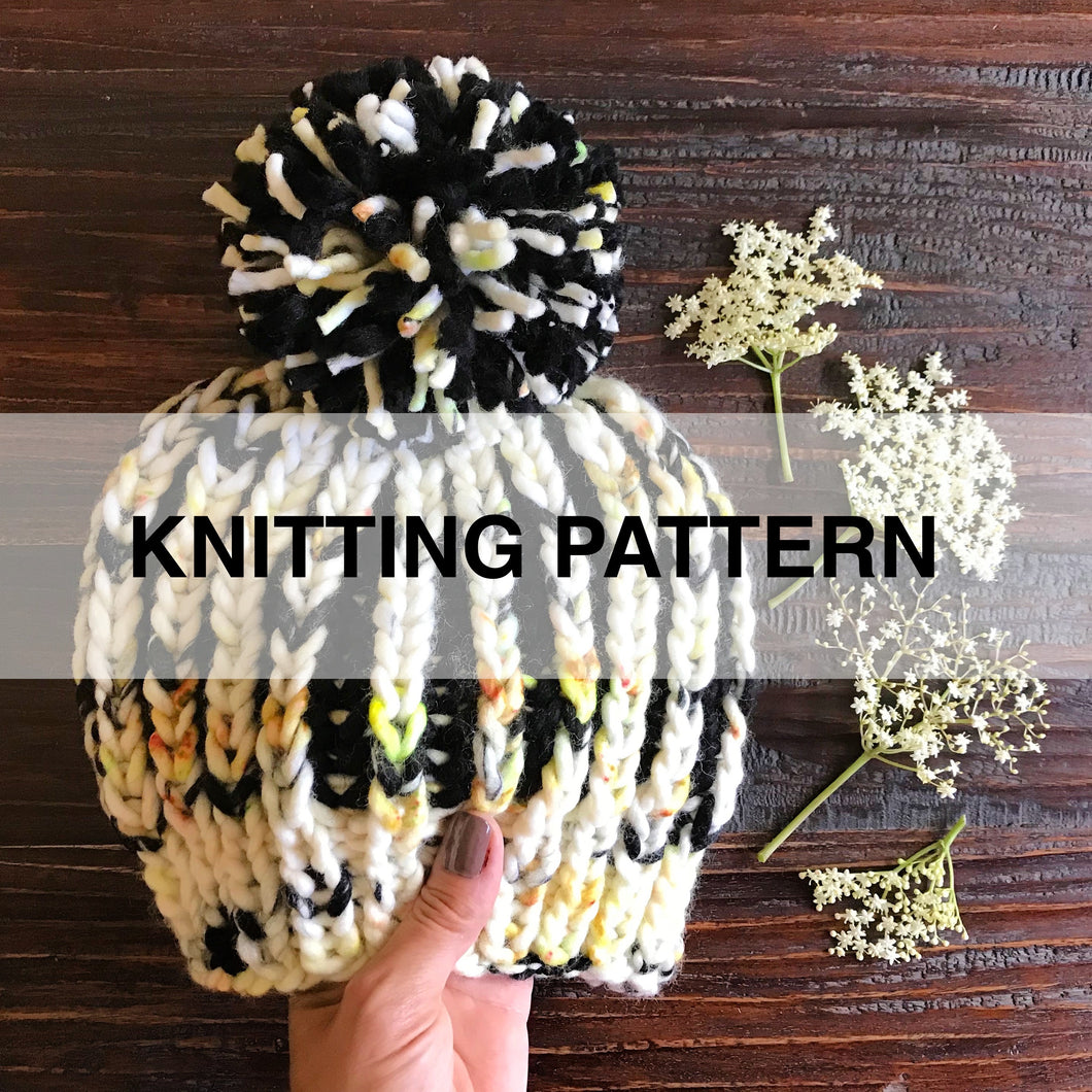 Beeline Beanie Knitting Pattern