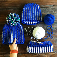 Load image into Gallery viewer, Double Take Beanie Knitting Pattern
