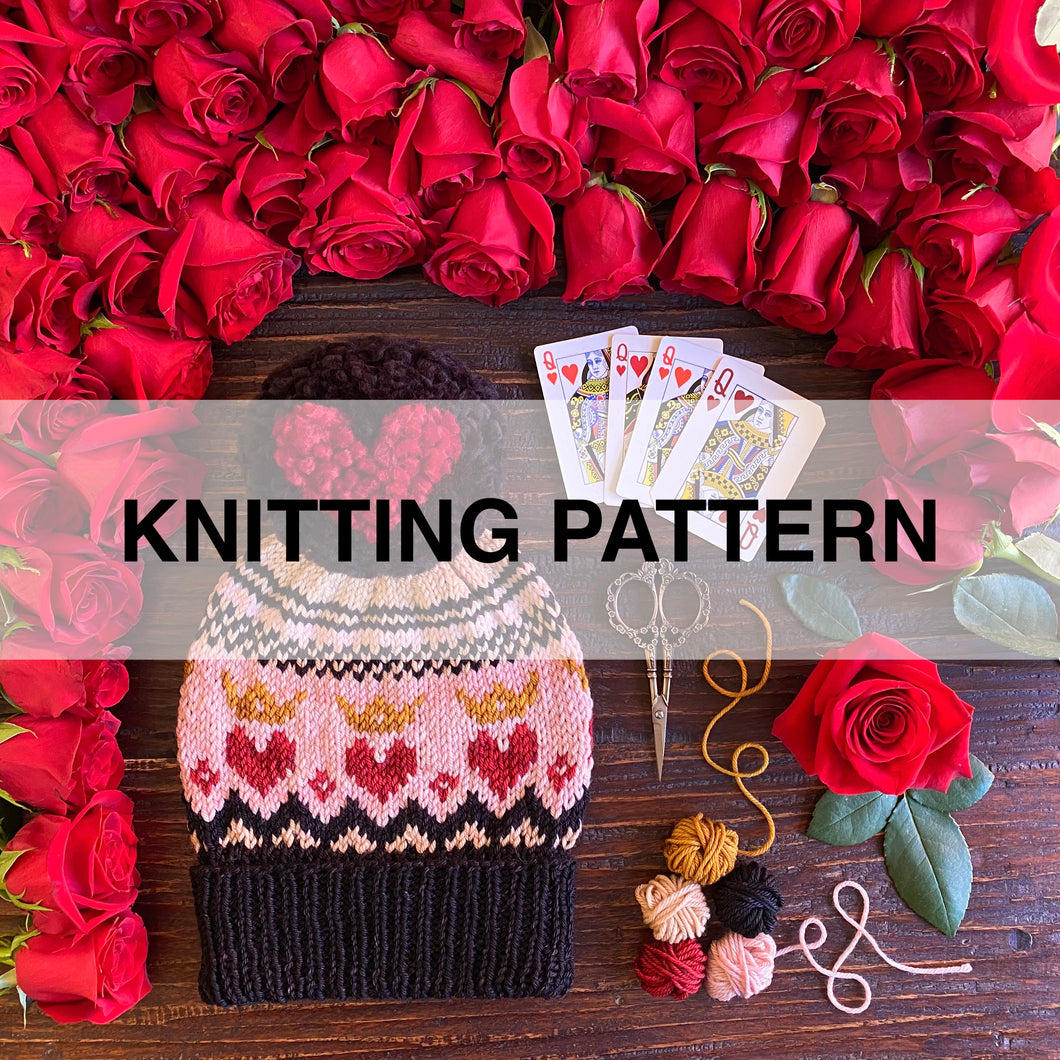 Queen of Hearts Knitting Pattern